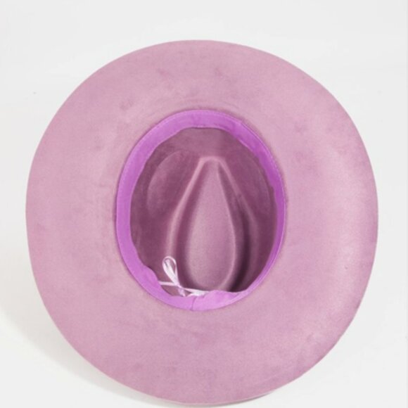 Mixed Metallic Charms Fedora Hat Ivory - Picture 3 of 3